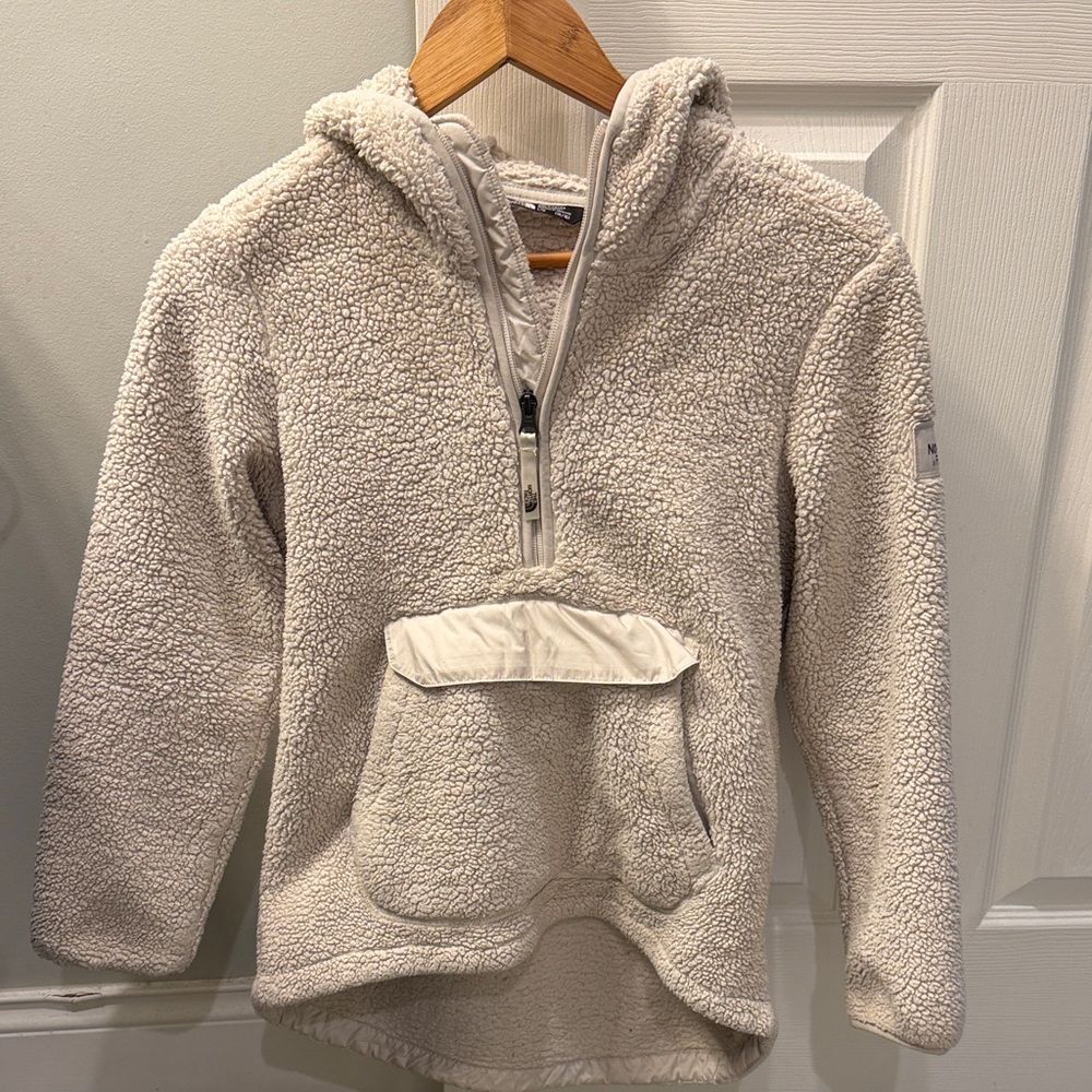 The North Face Kids Sherpa Hoodie - Cream